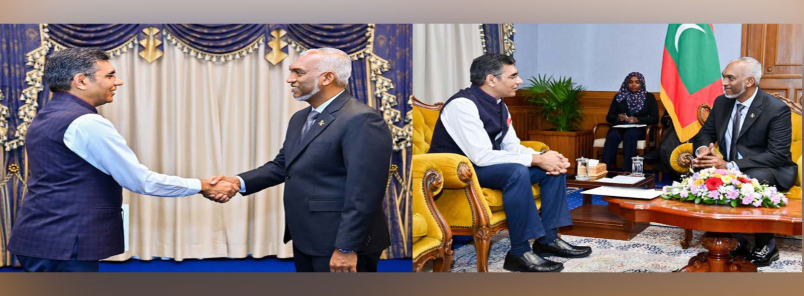 High Commissioner called on HEP and presented the letter of invitation from Honble PM to the swearing-in ceremony of PM and Council of Ministers